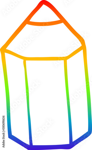 rainbow gradient line drawing cartoon colored pencil © lineartestpilot