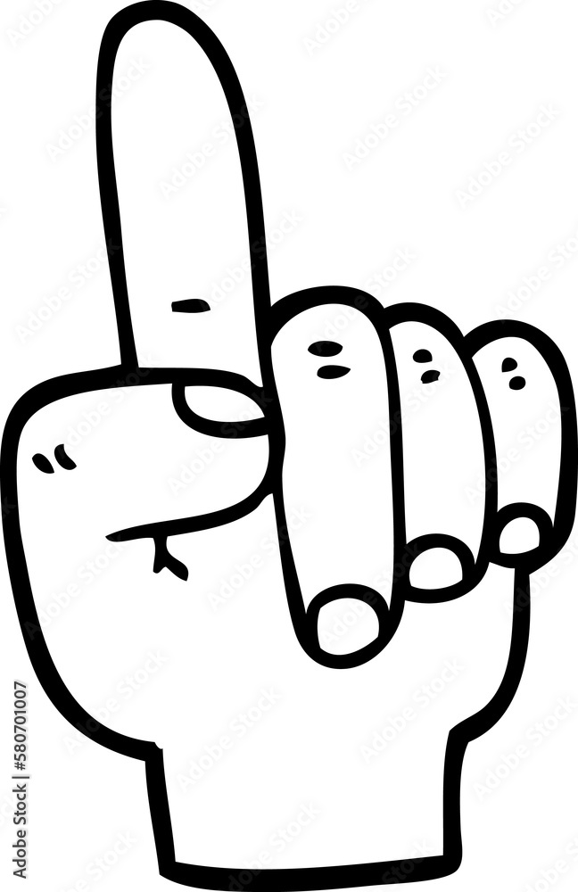 black and white cartoon pointing hand black and white cartoon pointing hand