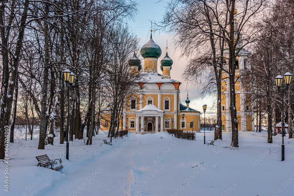Spaso-Preobrazhensky Cathedral in Uglich of Russia. Spaso-Preobrazhensky Cathedral in Uglich of Russia.