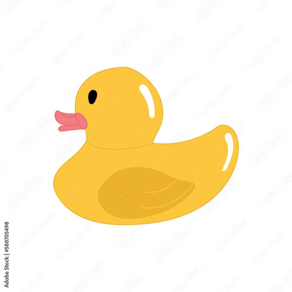 Duckling, simple color icon. Children's rubber toy. Bird. Vector illustration. Duckling, simple color icon. Children's rubber toy. Bird. Vector illustration.