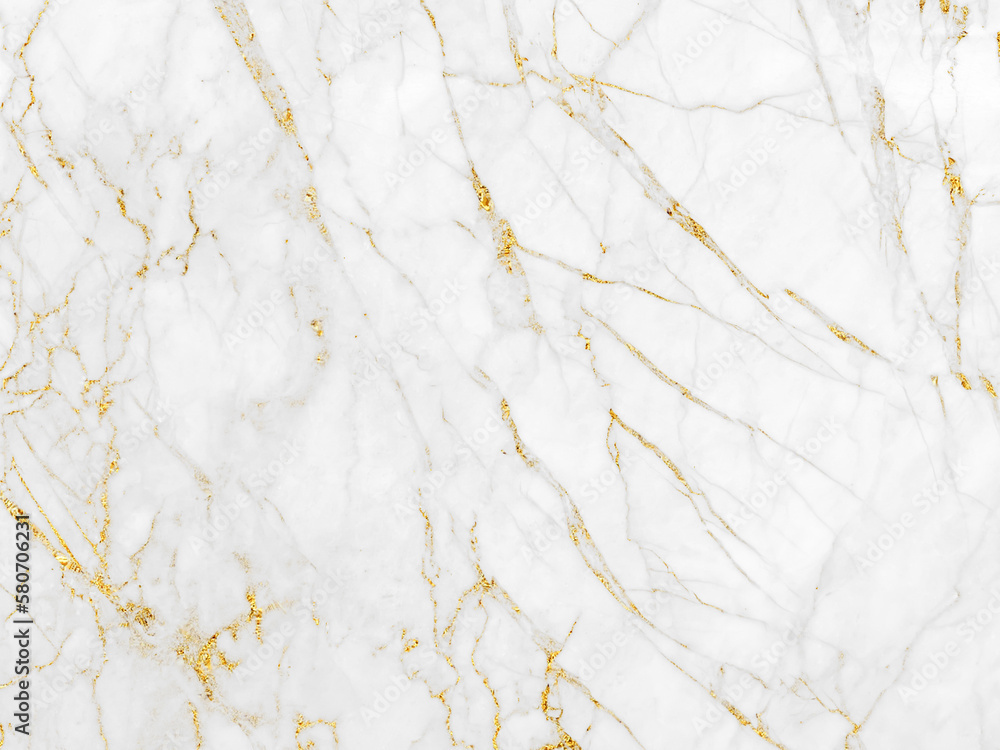 White and gold marble texture background design for your creative design	
