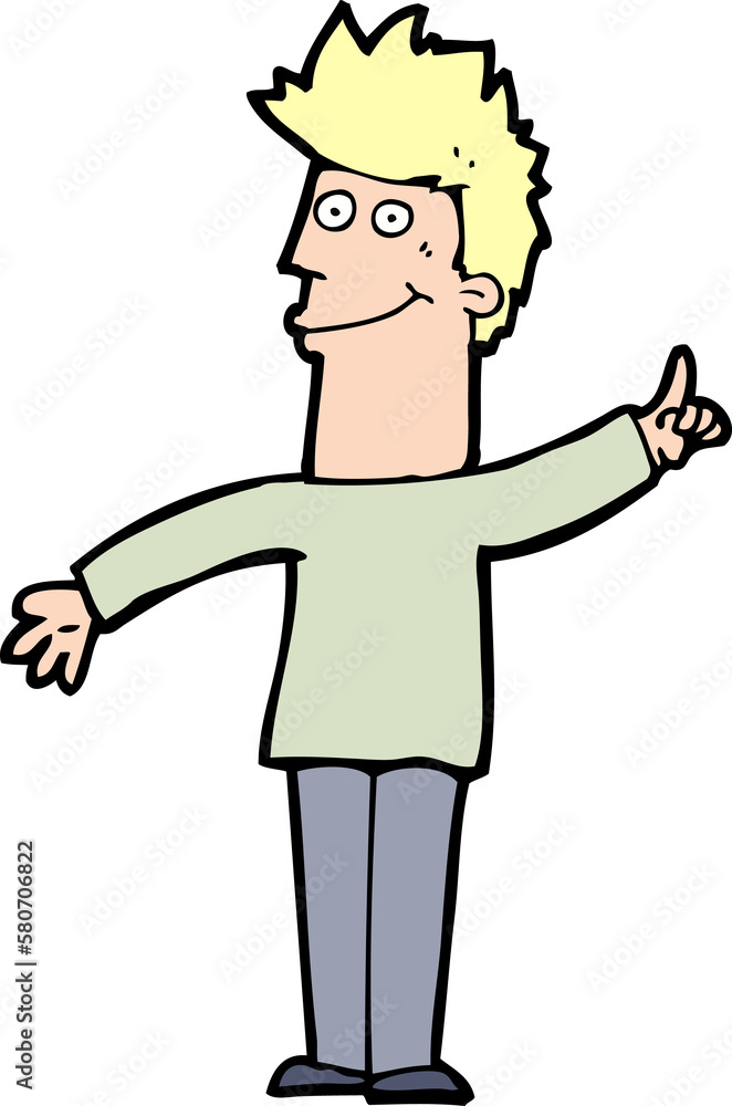 cartoon man with idea cartoon man with idea