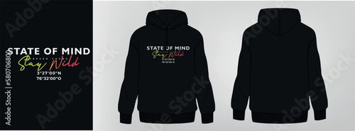 black hoodie, art design, template