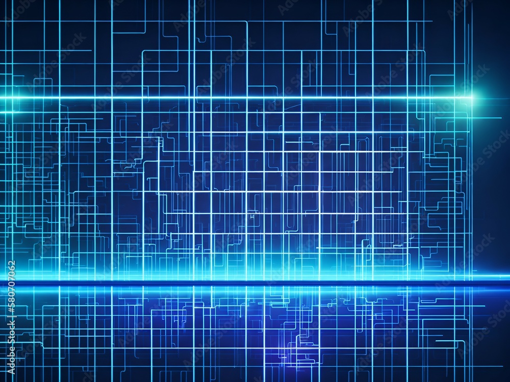 abstract technology blue background with growing lines. Abstract technology design with neon colors and grid lines. Representing chips, ai, machine learning, gpu, cpu, computer, internet, cloud, gpt abstract technology blue background with growing lines. Abstract technology design with neon colors and grid lines. Representing chips, ai, machine learning, gpu, cpu, computer, internet, cloud, gpt