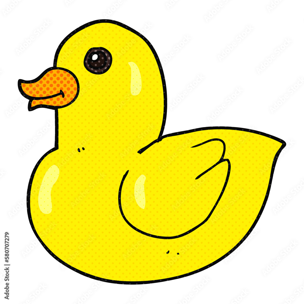 cartoon rubber duck Stock Illustration | Adobe Stock