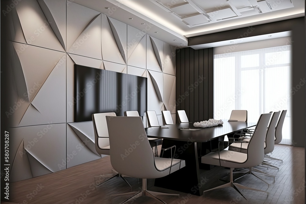 Fototapeta premium Professional Meeting Spaces for Impressive Presentations and Brainstorming Sessions