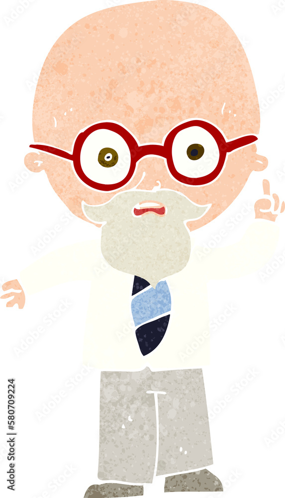 Fototapeta premium cartoon professor