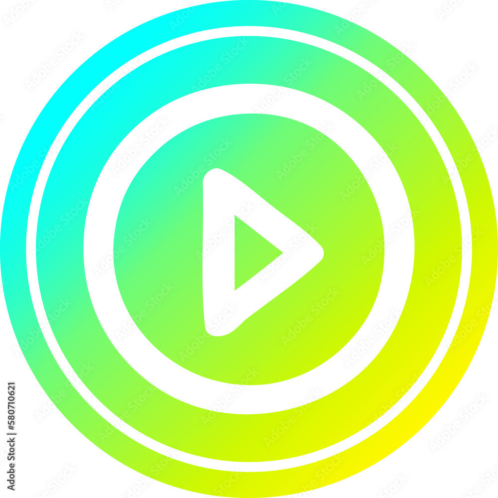 play button circular in cold gradient spectrum play button circular in cold gradient spectrum