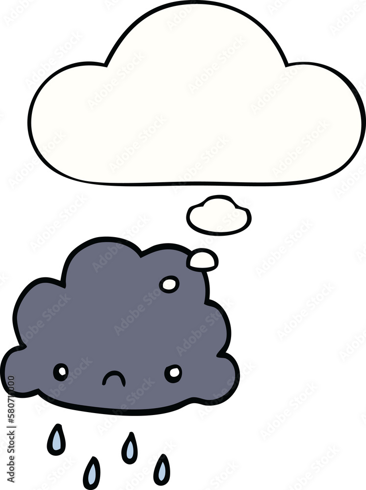 cartoon storm cloud and thought bubble cartoon storm cloud and thought bubble