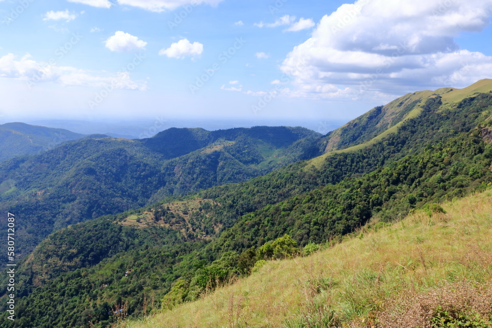 view of the southern tip of the mighty western ghats. Paithalmala is situated in Kannur district of Kerala state in India. view of the southern tip of the mighty western ghats. Paithalmala is situated in Kannur district of Kerala state in India.