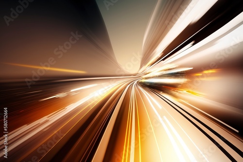 Design of Abstract Fast Scaling Speed Motion Background.AI technology generated image