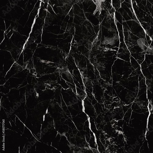 black marble design with white veins
