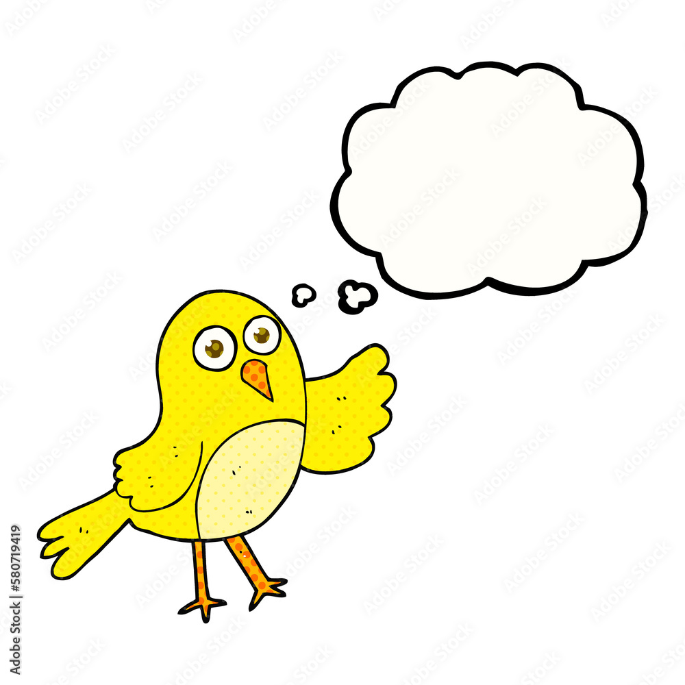 thought bubble cartoon bird thought bubble cartoon bird