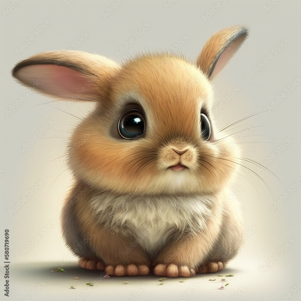 Obraz premium little rabbit, generative ai