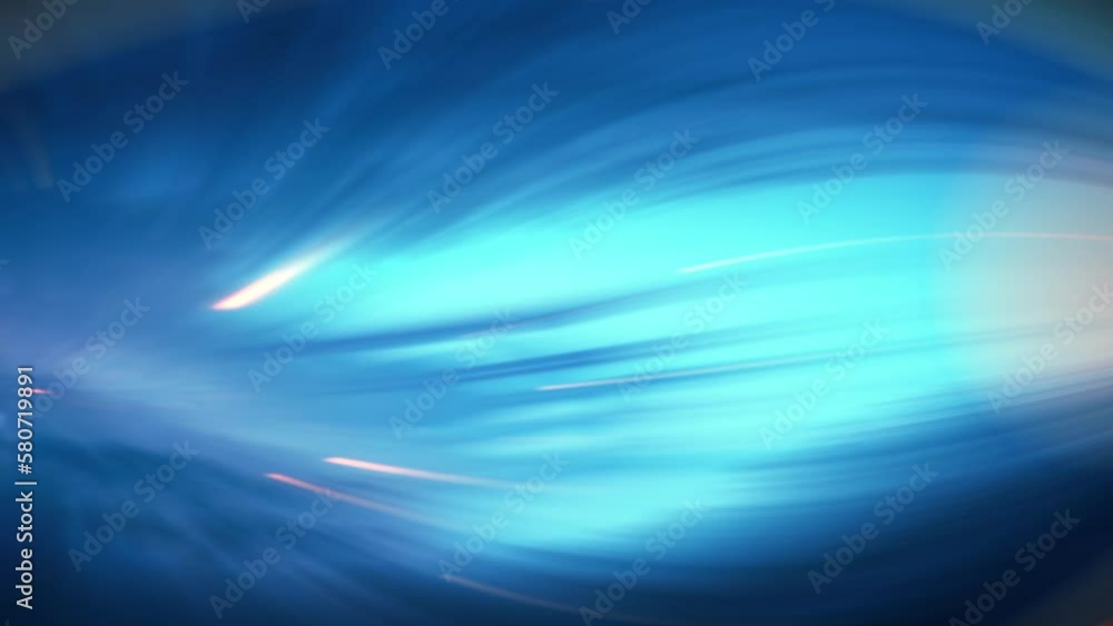 Slow motion abstract blue spherical shaped strands and little white flickers animation Slow motion abstract blue spherical shaped strands and little white flickers animation