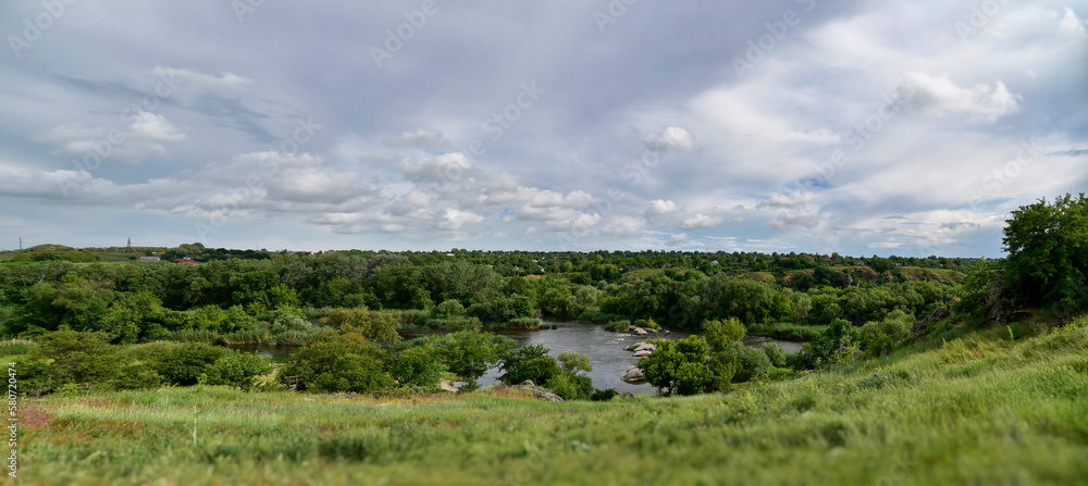 View of the Novy Bug river, Ukraine. Before the war View of the Novy Bug river, Ukraine. Before the war