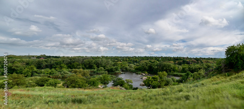 View of the Novy Bug river, Ukraine. Before the war