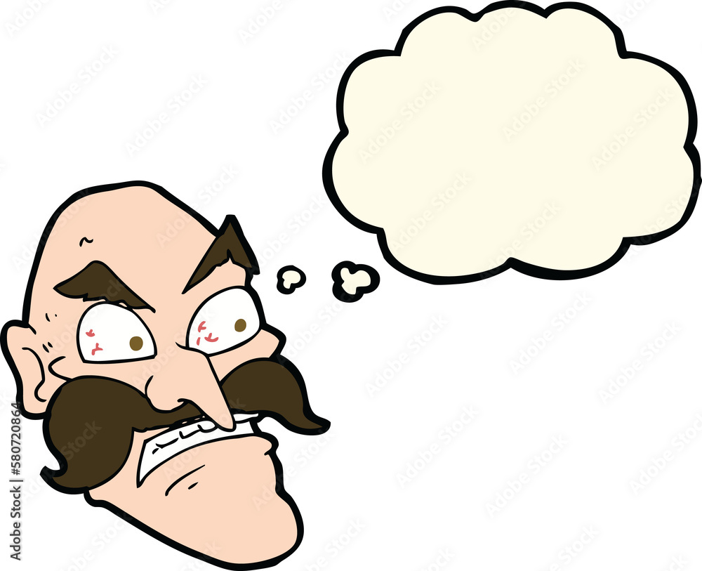 cartoon angry old man with thought bubble cartoon angry old man with thought bubble