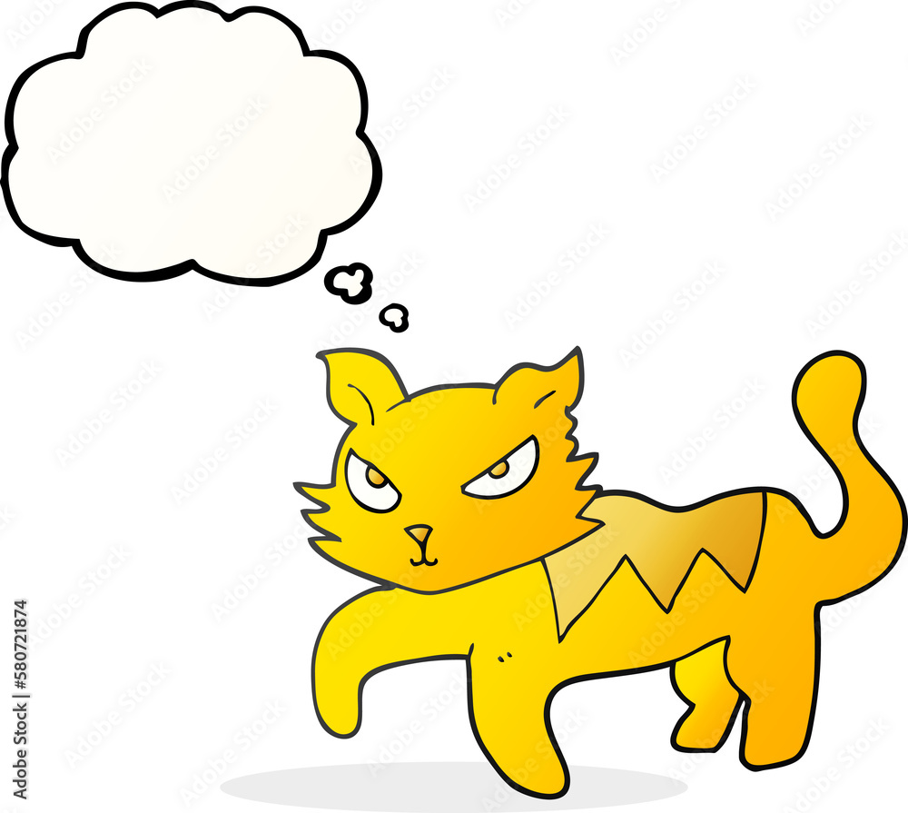 thought bubble cartoon cat thought bubble cartoon cat