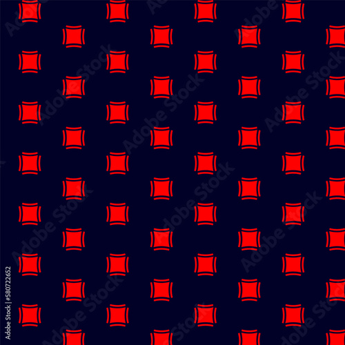 seamless pattern with red squares