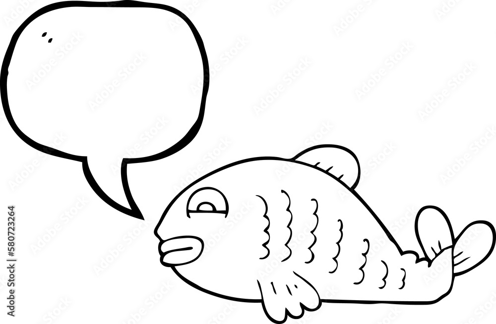 speech bubble cartoon fish speech bubble cartoon fish