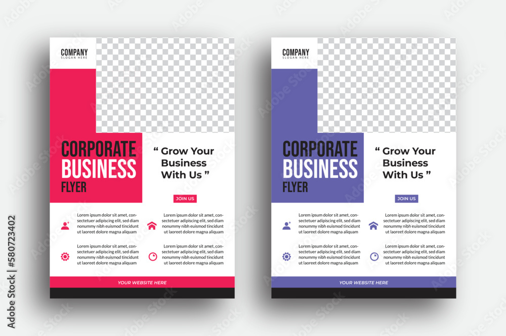 corporate business flyer,digital marketing online business flyer template set