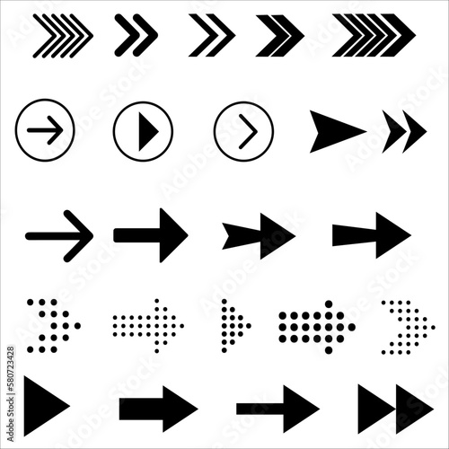 arrow icons set