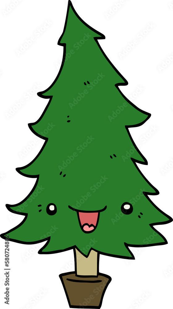 cute cartoon christmas tree cute cartoon christmas tree
