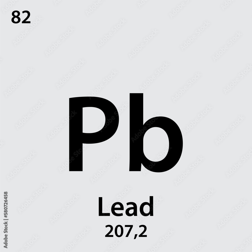 Lead Periodic table element icon vector logo design template Lead Periodic table element icon vector logo design template