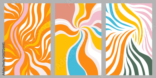 abstract colorfull lines , texture vector background set