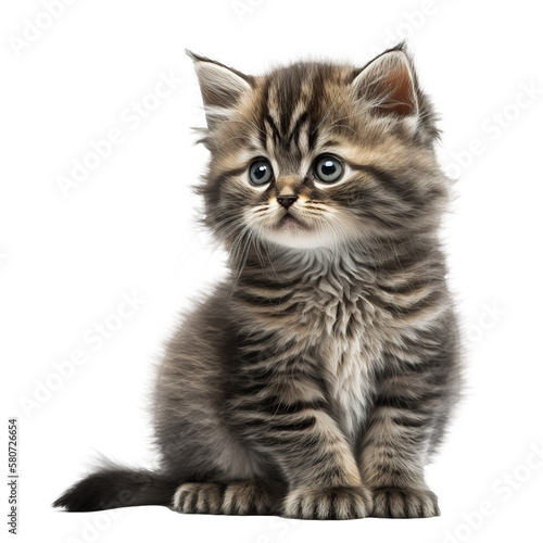 baby cat isolated on background