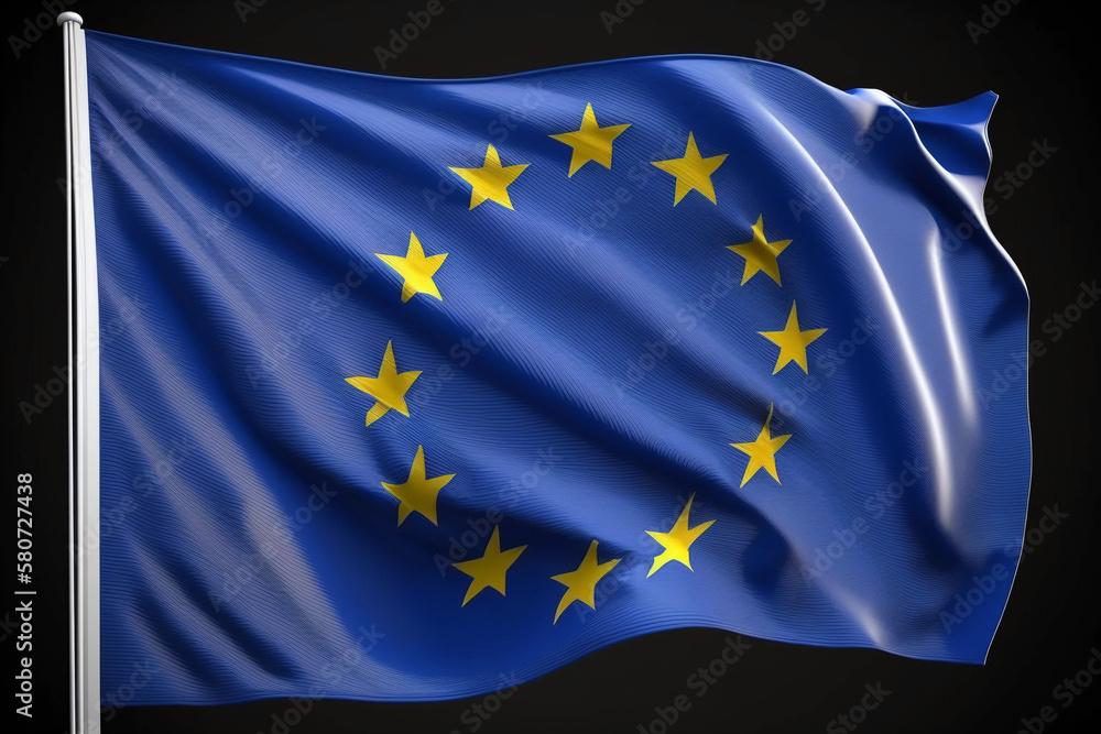 european-union-flag-illustration-a-circular-ring-of-yellow-gold-stars