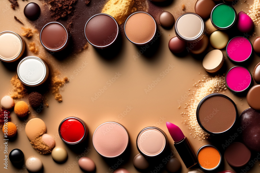 Color makeup palettes. Generative AI. Color makeup palettes. Generative AI.