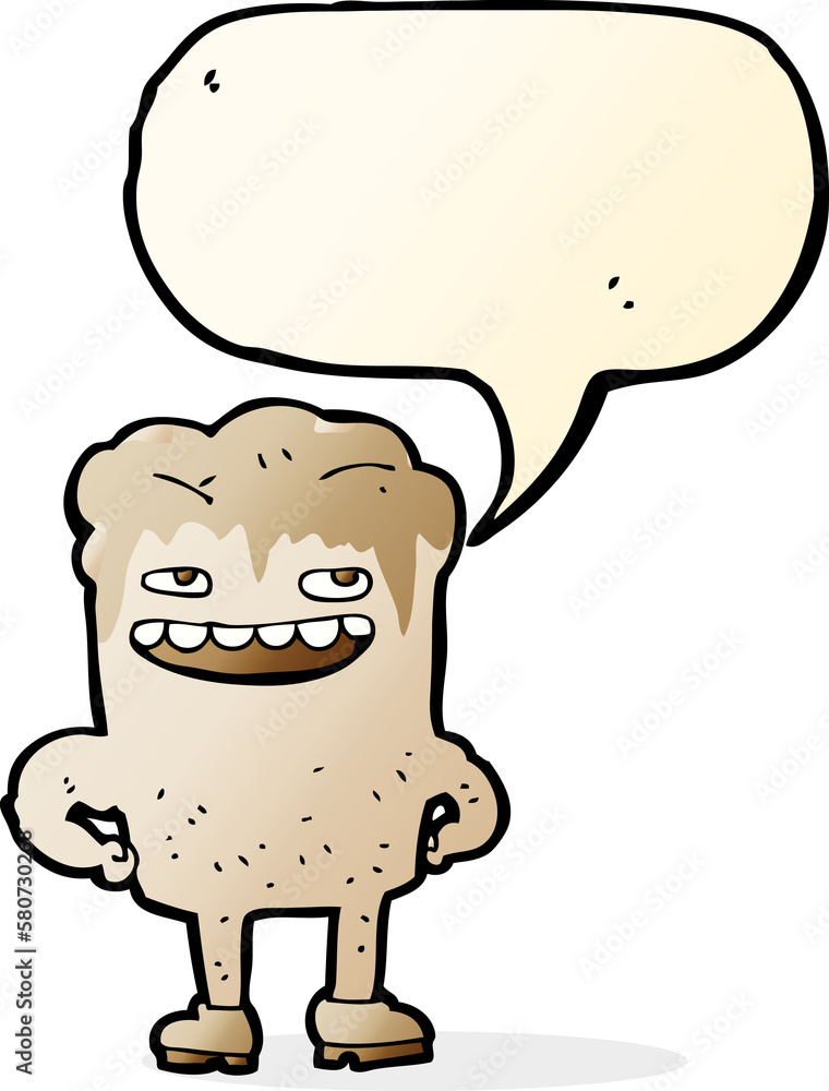 cartoon bad tooth with speech bubble cartoon bad tooth with speech bubble