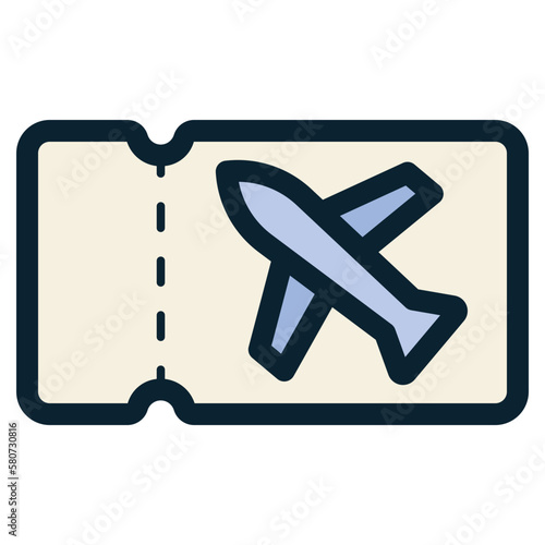airplane ticket icon
