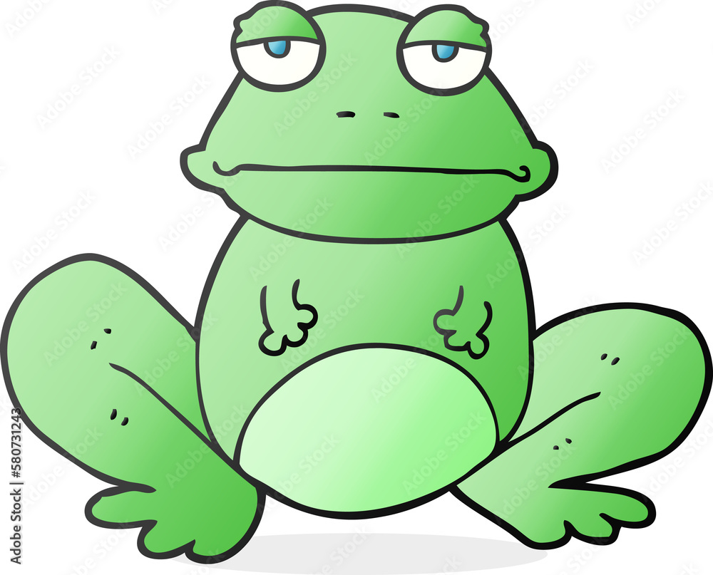 Obraz premium cartoon frog