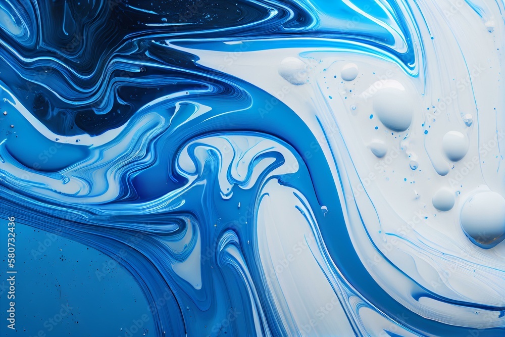 white, blue liquid texture Generative AI white, blue liquid texture Generative AI
