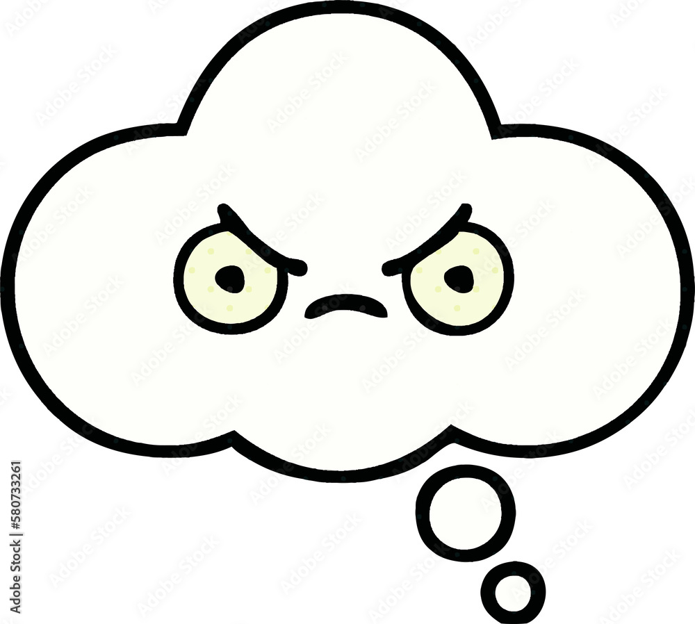 comic book style cartoon thought bubble comic book style cartoon thought bubble