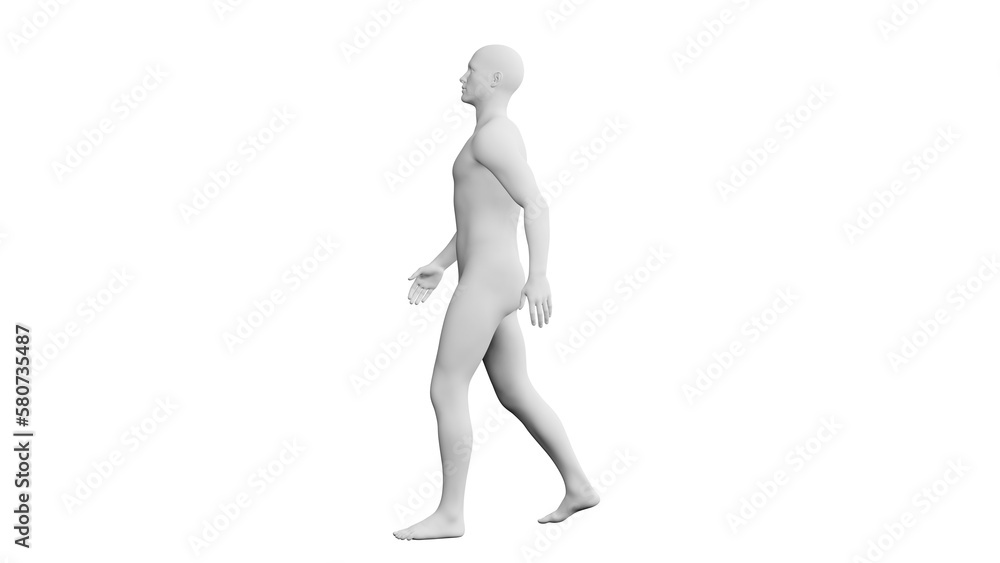 Beautiful young man posing, isolated on white background. 3d illustration (rendering). Artificial intelligence, android, mannequin Beautiful young man posing, isolated on white background. 3d illustration (rendering). Artificial intelligence, android, mannequin