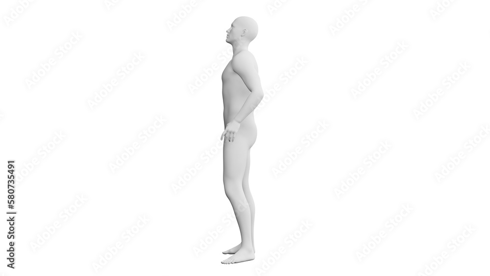 Beautiful young man posing, isolated on white background. 3d illustration (rendering). Artificial intelligence, android, mannequin Beautiful young man posing, isolated on white background. 3d illustration (rendering). Artificial intelligence, android, mannequin