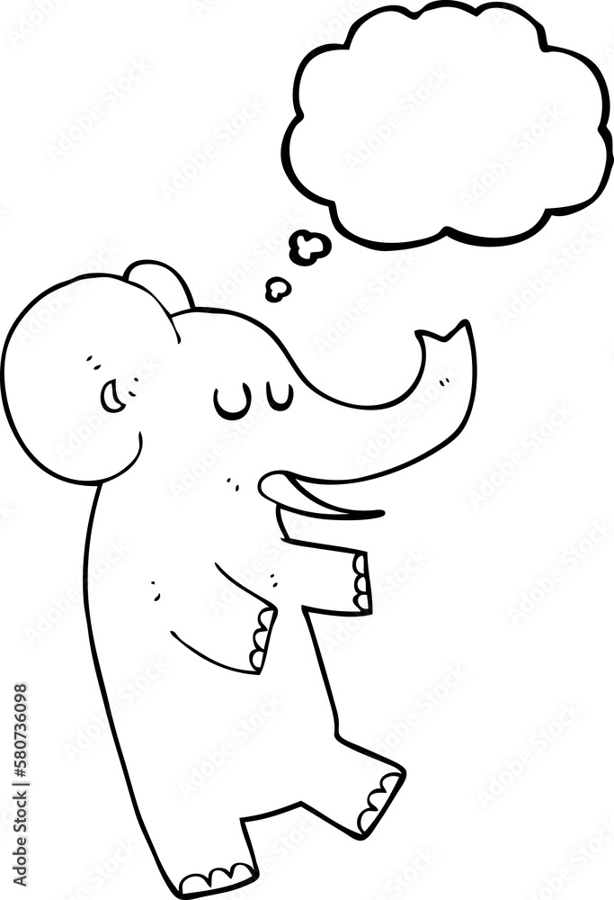 thought bubble cartoon dancing elephant thought bubble cartoon dancing elephant
