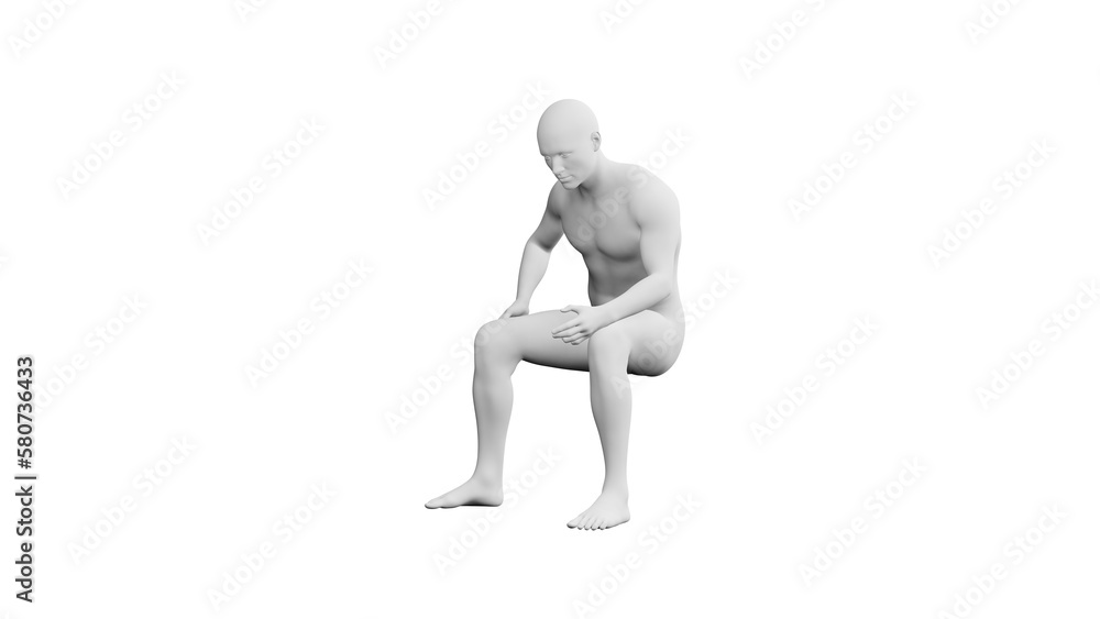 Beautiful young man posing, isolated on white background. 3d illustration (rendering). Artificial intelligence, android, mannequin Beautiful young man posing, isolated on white background. 3d illustration (rendering). Artificial intelligence, android, mannequin