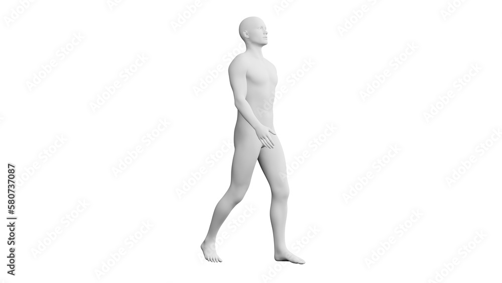 Beautiful young man posing, isolated on white background. 3d illustration (rendering). Artificial intelligence, android, mannequin Beautiful young man posing, isolated on white background. 3d illustration (rendering). Artificial intelligence, android, mannequin
