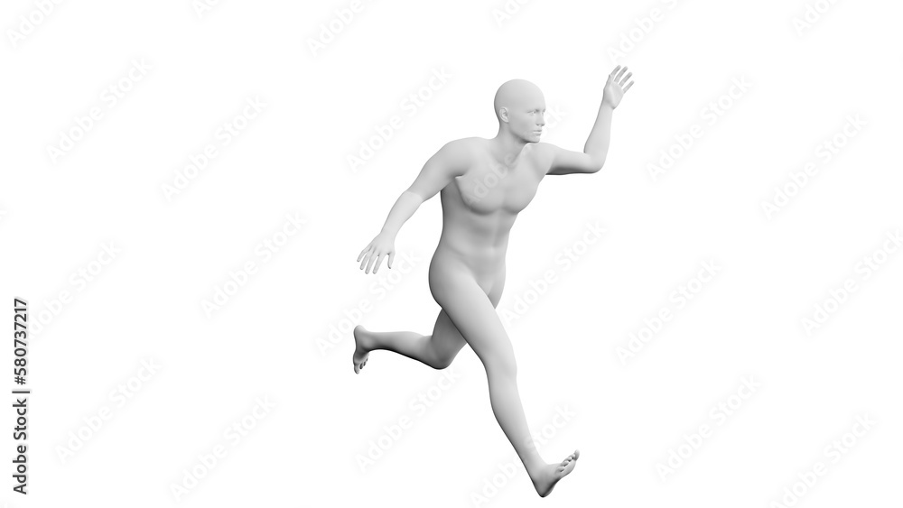 Beautiful young man posing, isolated on white background. 3d illustration (rendering). Artificial intelligence, android, mannequin Beautiful young man posing, isolated on white background. 3d illustration (rendering). Artificial intelligence, android, mannequin