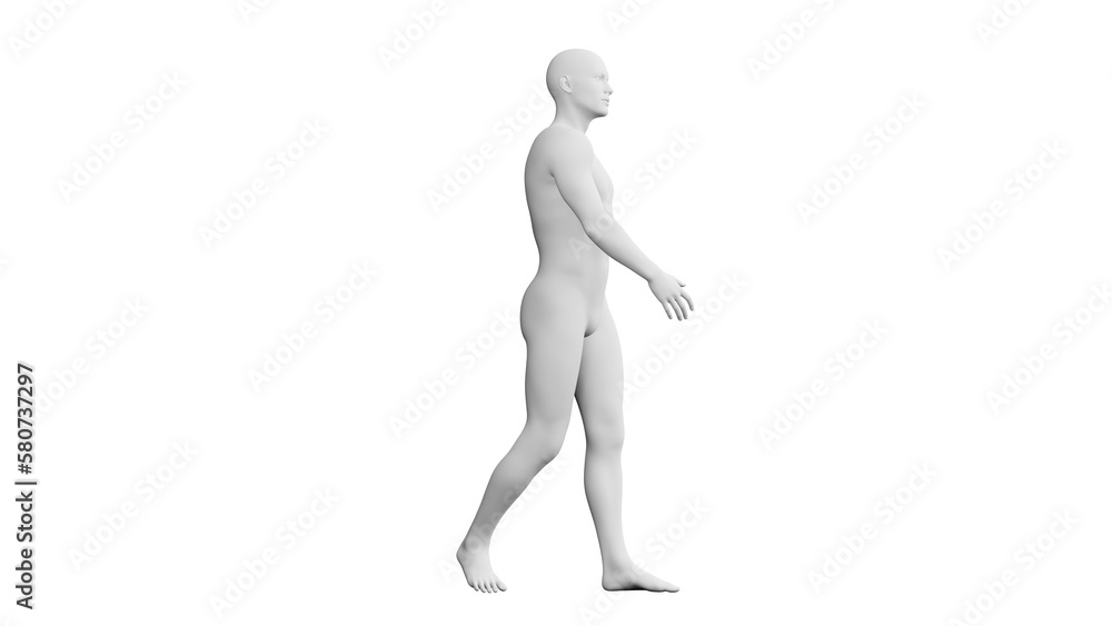 Beautiful young man posing, isolated on white background. 3d illustration (rendering). Artificial intelligence, android, mannequin Beautiful young man posing, isolated on white background. 3d illustration (rendering). Artificial intelligence, android, mannequin