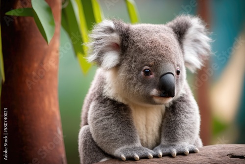 koala bear in the zoo. Generative AI