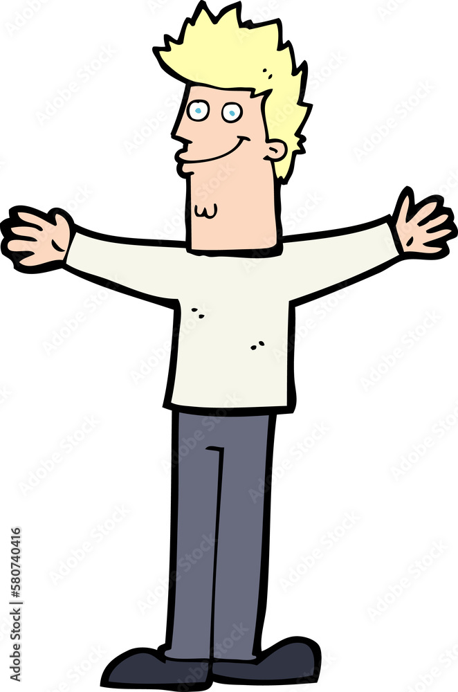 cartoon happy man cartoon happy man