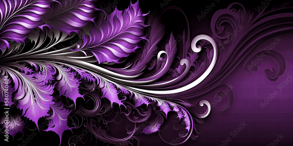 A Flowing stream of vibrant purple colors grace the canvas of this abstract wallpapers HD - generative ai. A Flowing stream of vibrant purple colors grace the canvas of this abstract wallpapers HD - generative ai.