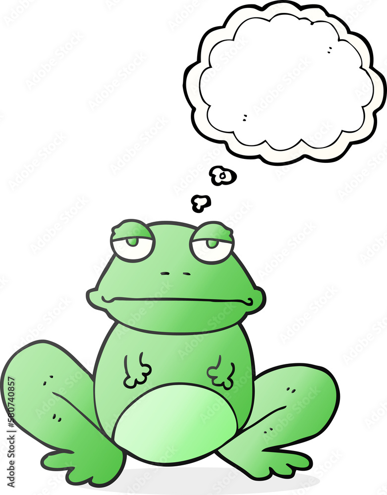 thought bubble cartoon frog thought bubble cartoon frog