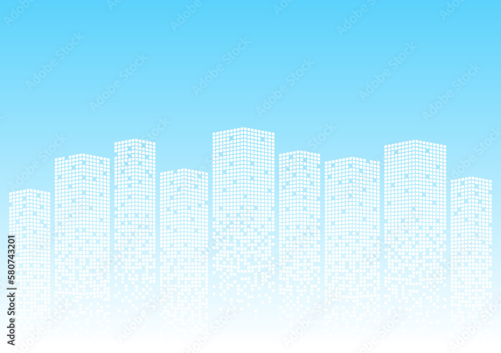 Building Background. Skyscraper. City building Background. Smart and Perspective Building. Cityscape. Metropolis City. Vector Illustration.